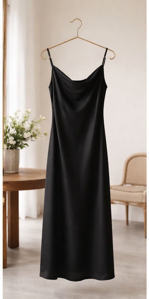 Vestido Slip Negro
